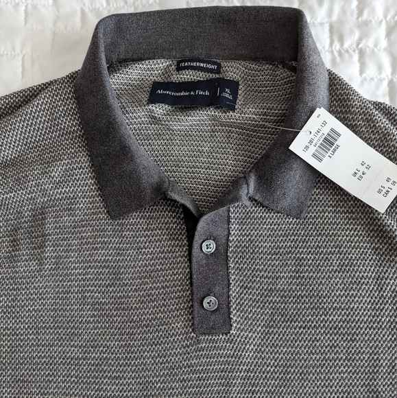 Abercrombie & Fitch men's featherweight short sleeve polo NWT size XL - Picture 2 of 5